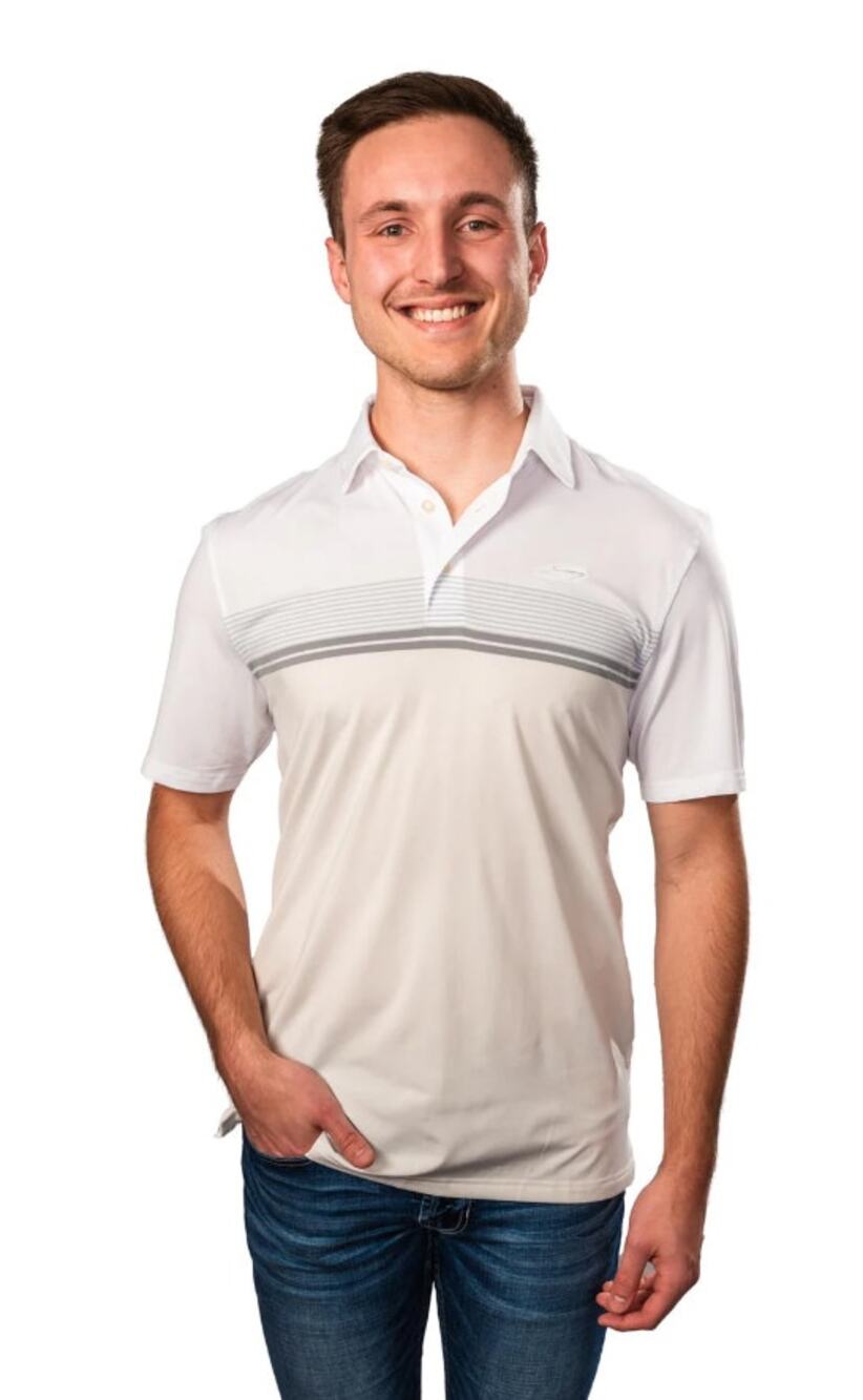 SOUTHERN TIDE Men Driver Wildwood Stripe Polo Shirt Small White Short Sleeve NWT